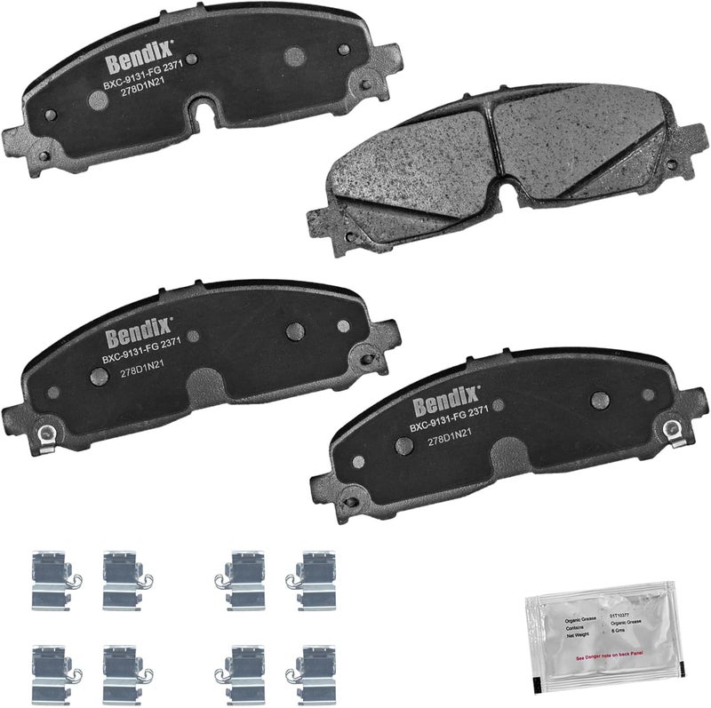 Bendix وسادات فرامل أمامية سيراميك Priority1 CFC2371 لنماذج مختارة من بويك إنكلايف، كاديلاك XT5، XT6، شيفروليه بلازر، كولورادو، ترافيرس، جي إم سي أكاديا، كانيون - Image 1